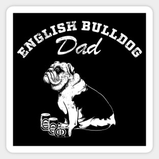 Fun English Bulldog Dad Sticker